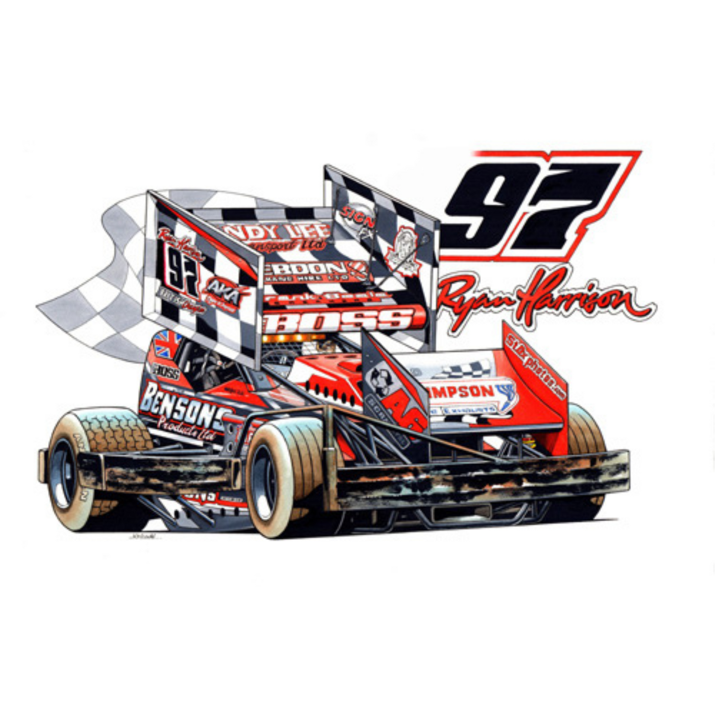 Brisca F1 Sticker #97 Ryan Harrison