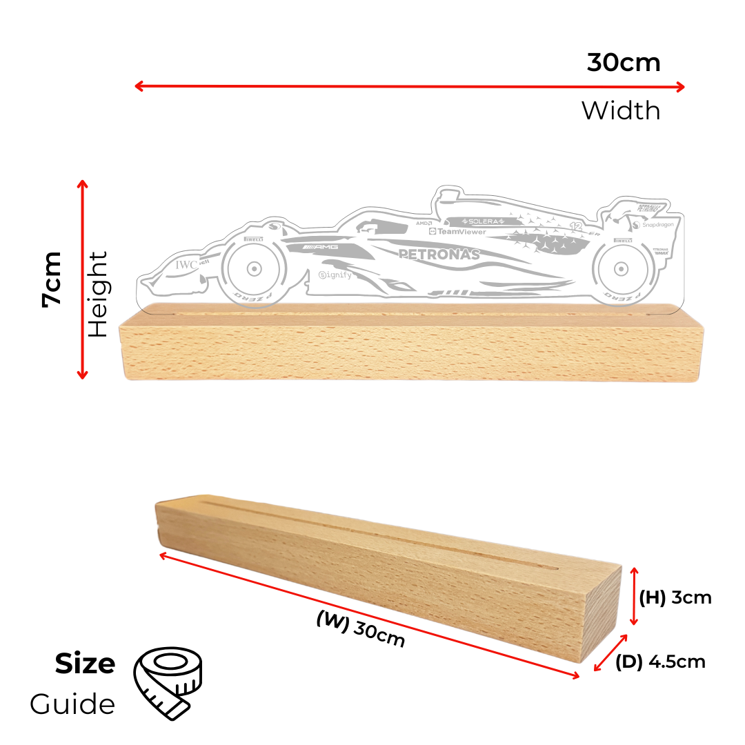 Kimi Antonelli 2025 Mercedes LED Lamp Light