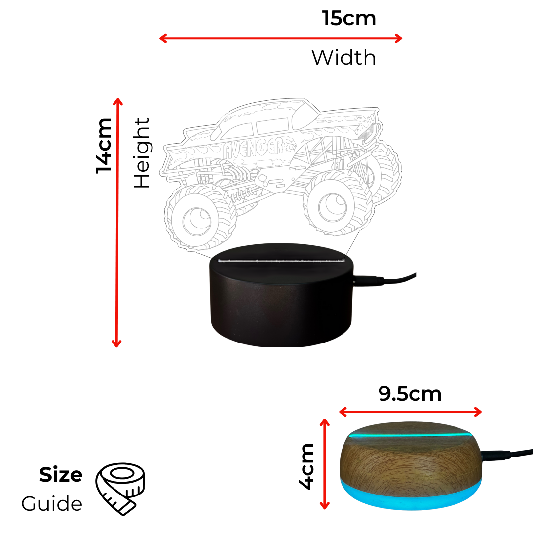 Avenger Monster Truck LED Lamp Night Light