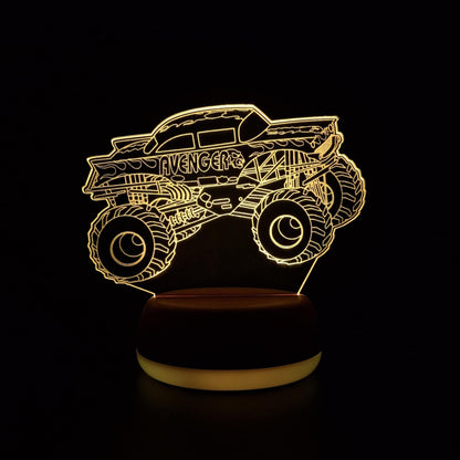 Avenger Monster Truck LED Lamp Night Light