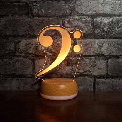 Bass Clef Music LED Lamp Night Light