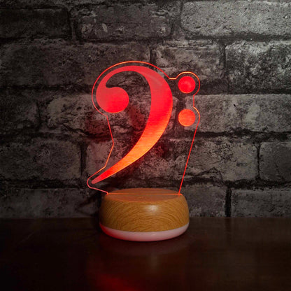 Bass Clef Music LED Lamp Night Light