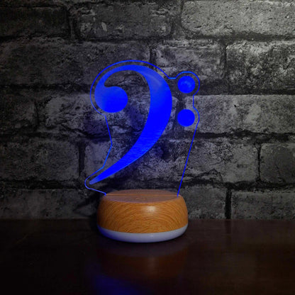 Bass Clef Music LED Lamp Night Light