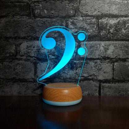 Bass Clef Music LED Lamp Night Light