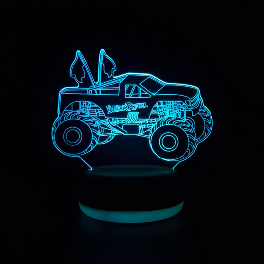 Gepersonaliseerde Monster Truck LED-lamp Nachtlampje
