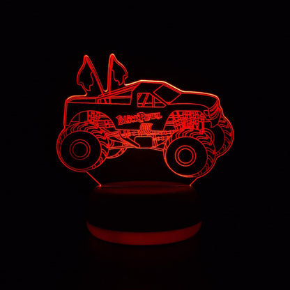 Black Pearl Monster Truck LED Lamp Night Light