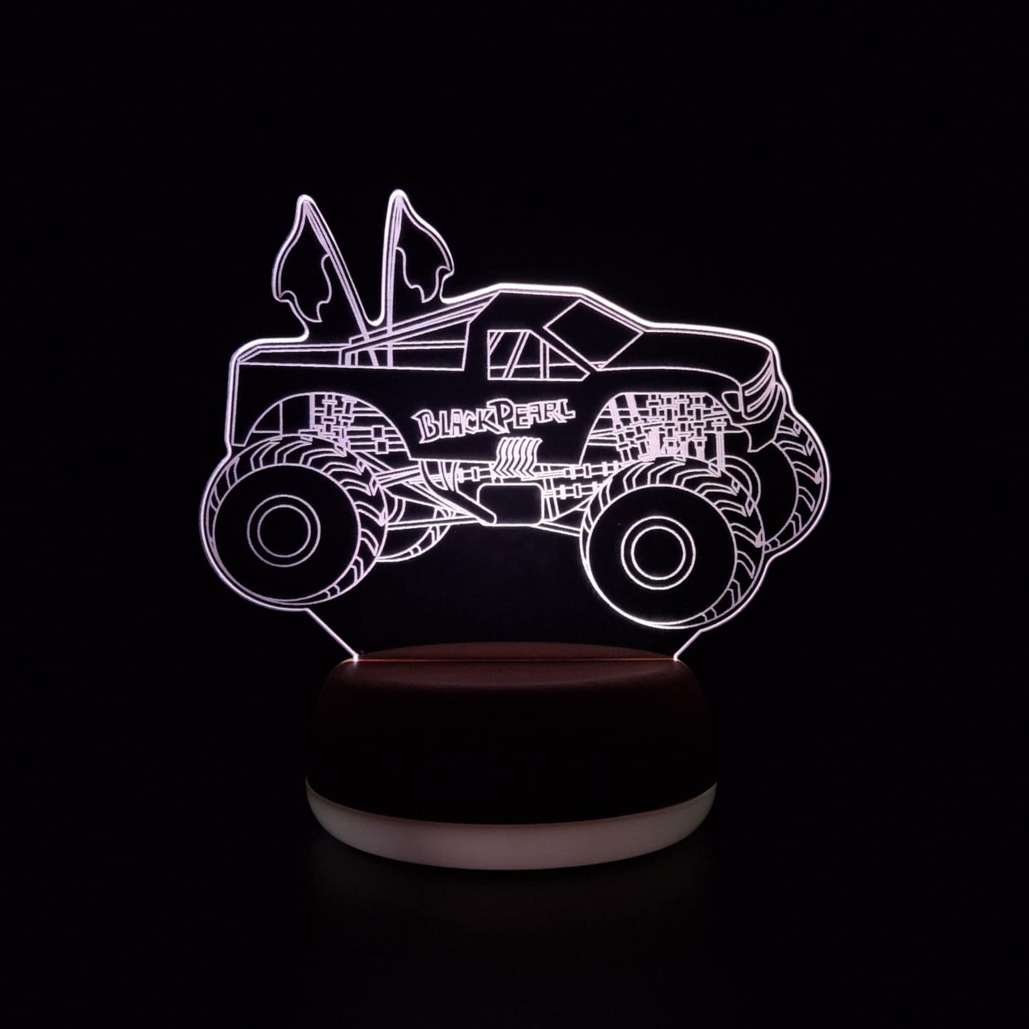 Black Pearl Monster Truck LED Lamp Night Light