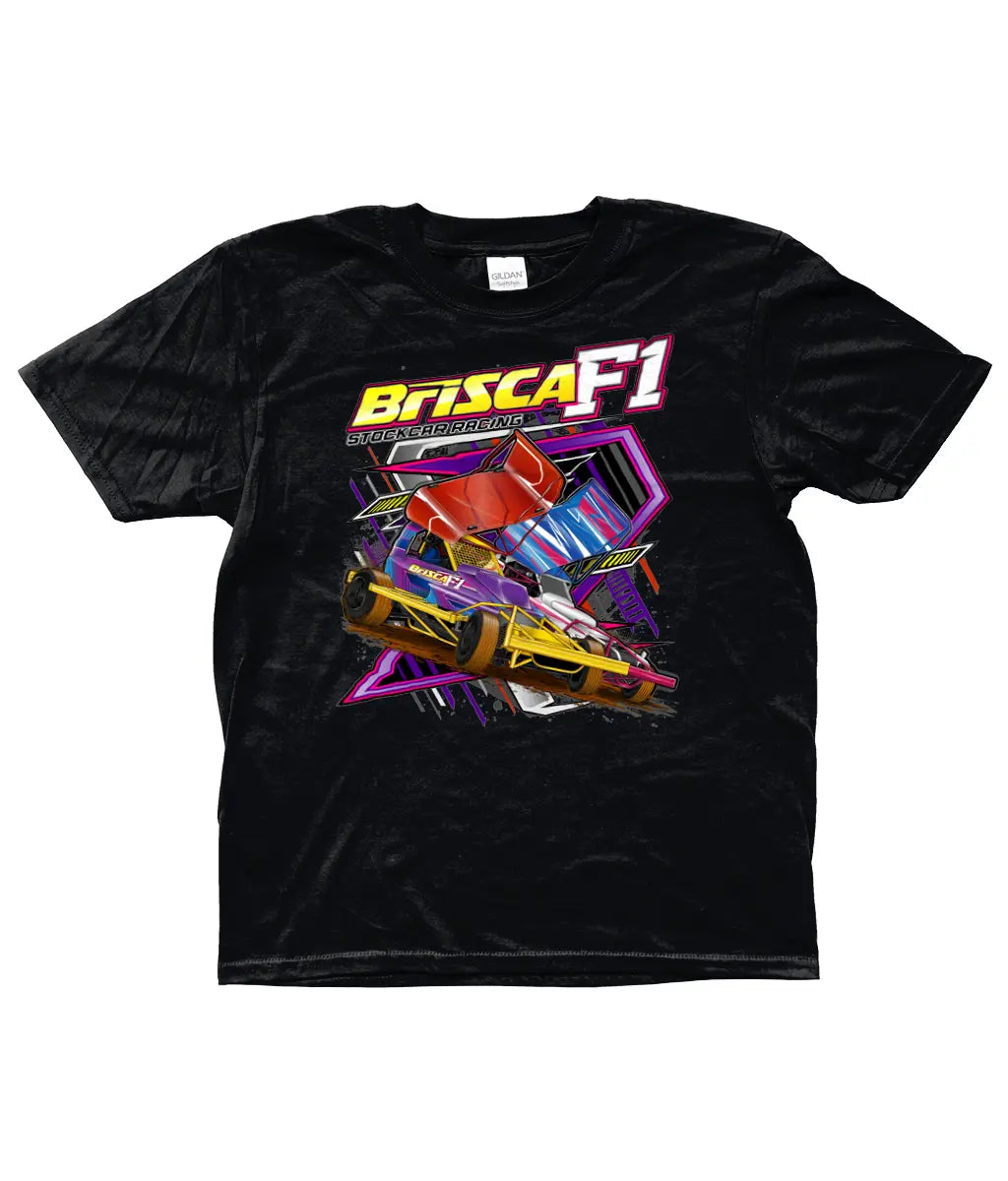 Brisca F1 T-Shirts - Children's Sizes  Tee Shirt Stock Car & Banger Toy Tracks