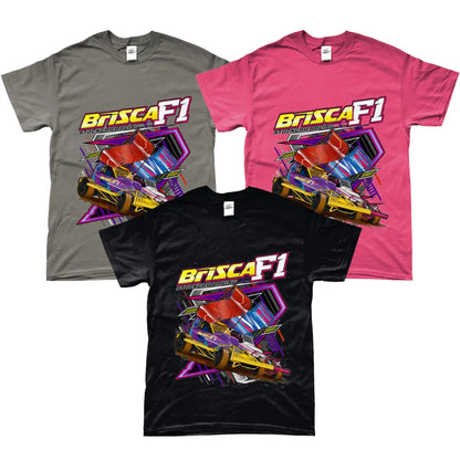 Brisca F1 T-Shirts  Tee Shirt Stock Car & Banger Toy Tracks