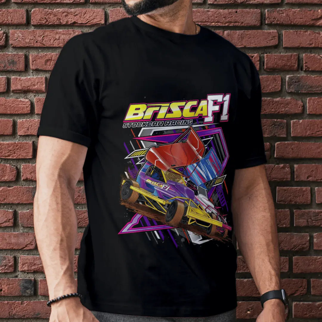 Brisca F1 T-Shirts  Tee Shirt Stock Car & Banger Toy Tracks