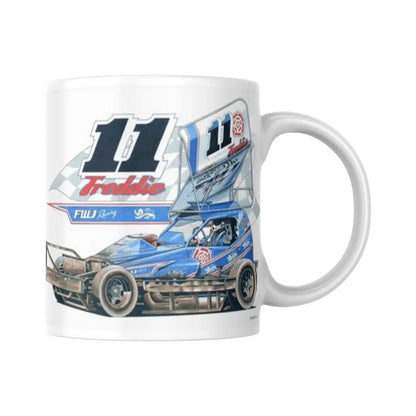 Brisca F1 #11 White Mug  Mugs Stock Car & Banger Toy Tracks