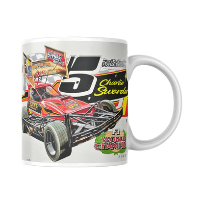 Brisca F1 #5 White Mug  Mugs Stock Car & Banger Toy Tracks