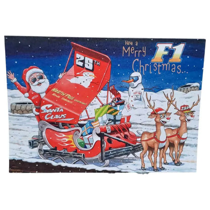 Brisca Formula 1 Christmas Cards Set of 6  Christmas Cards Stock Car & Banger Toy Tracks