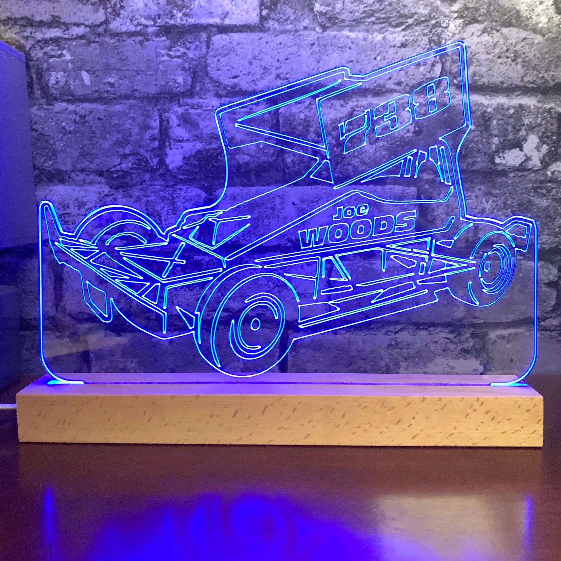 Brisca Formula 2 F2 LED Night Light  Night Light Stock Car & Banger Toy Tracks