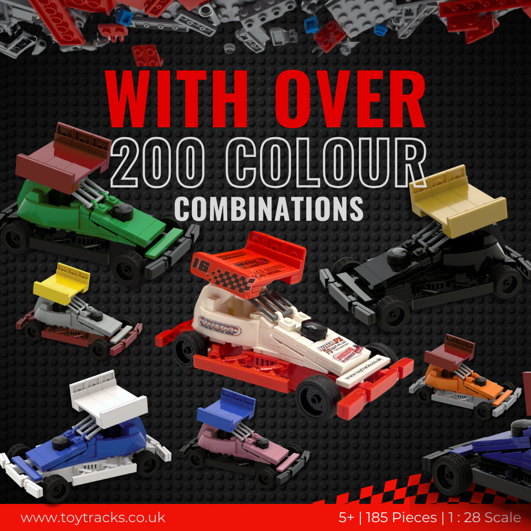 Brisca F1 Stock Car Brick Building Kit - Tarmac