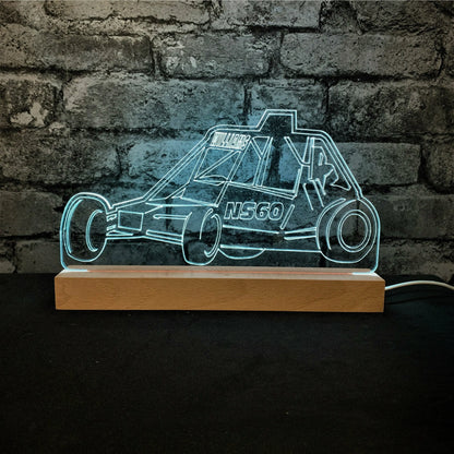 Class 8 Grasstrack - Autograss LED Night Light - Night Light - Stock Car & Banger Toy Tracks