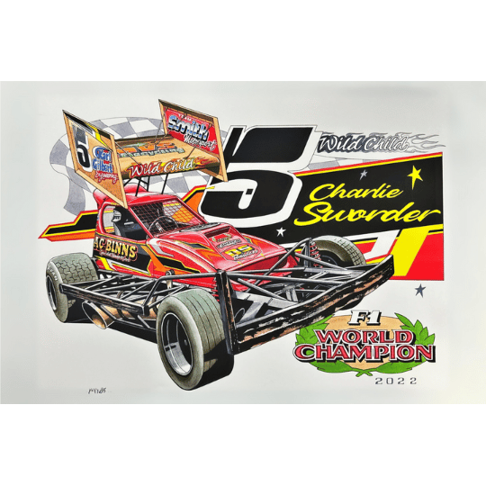 Brisca F1 Sticker #5 Charlie Sworder  Stickers Stock Car & Banger Toy Tracks