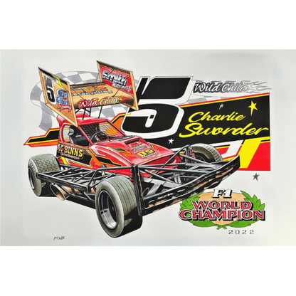 Brisca F1 Sticker #5 Charlie Sworder  Stickers Stock Car & Banger Toy Tracks