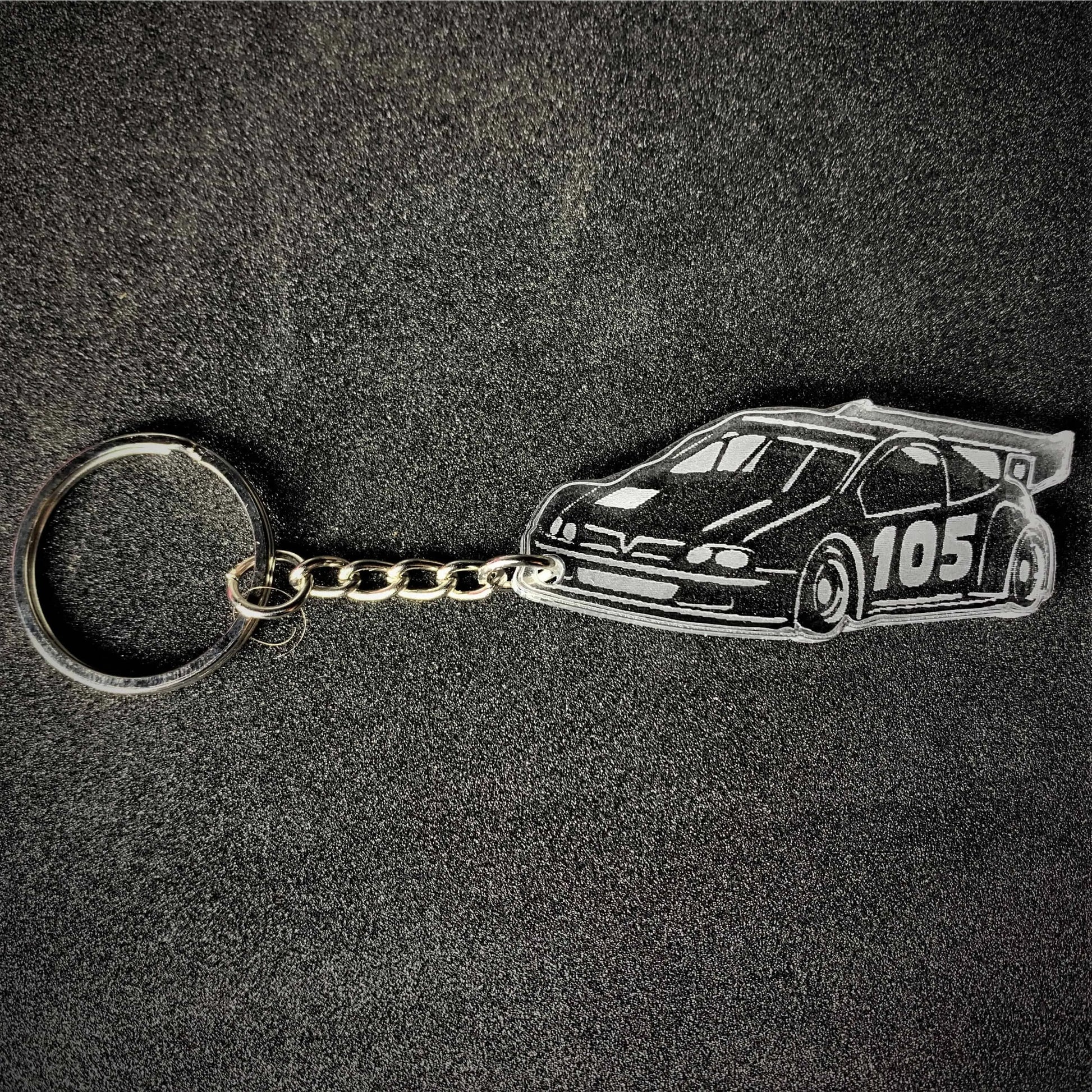 Customised Key Rings for ALL Formulas - Keychains - Stock Car & Banger Toy Tracks