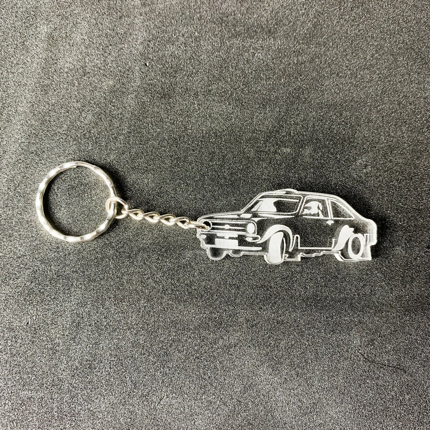 Escort MK1 Keyring  Key Ring Stock Car & Banger Toy Tracks