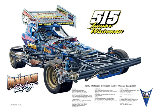 Brisca F1 #515 FWJ Tarmac (Limited Edition Option) Print