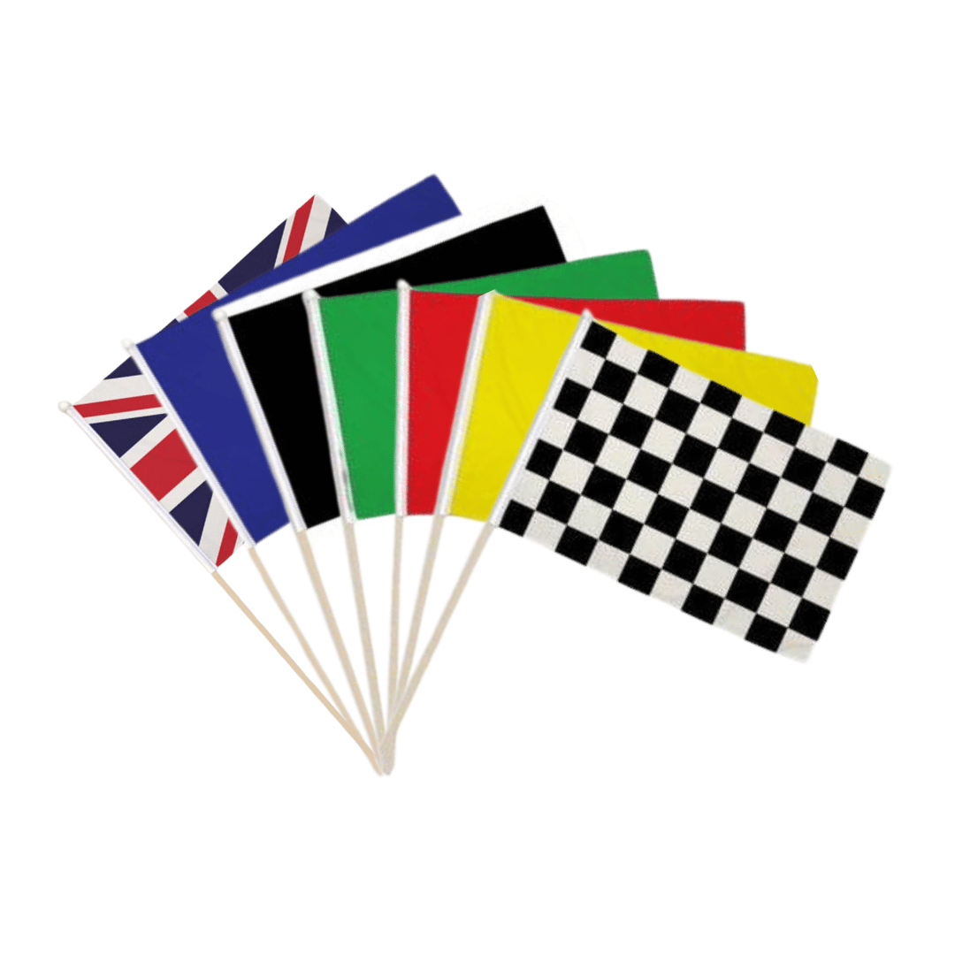 Complete Racing Flag Set - All Colours  Flag Stock Car & Banger Toy Tracks