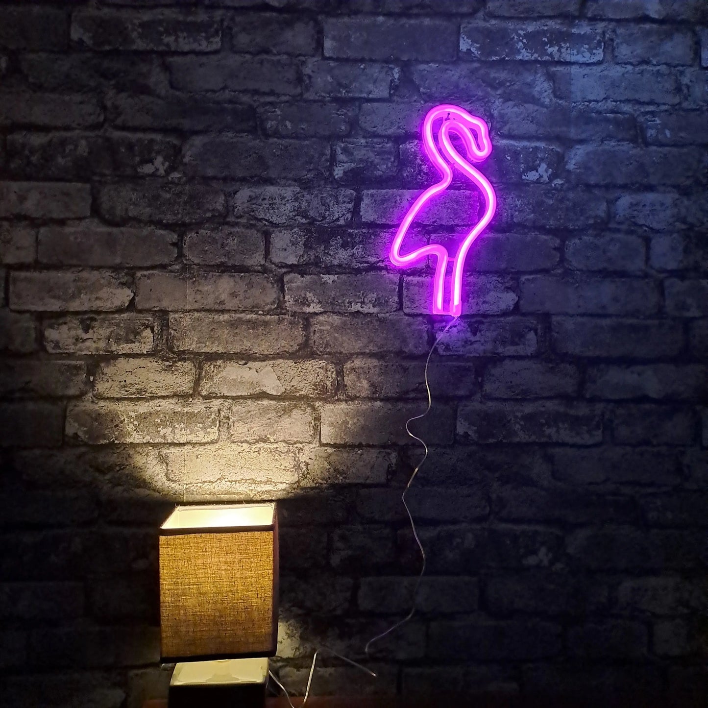 Flamingo LED NEON Wall Light - Wall Light - Stock Car & Banger Toy Tracks