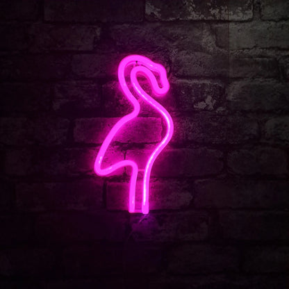 Flamingo LED NEON Wall Light - Wall Light - Stock Car & Banger Toy Tracks