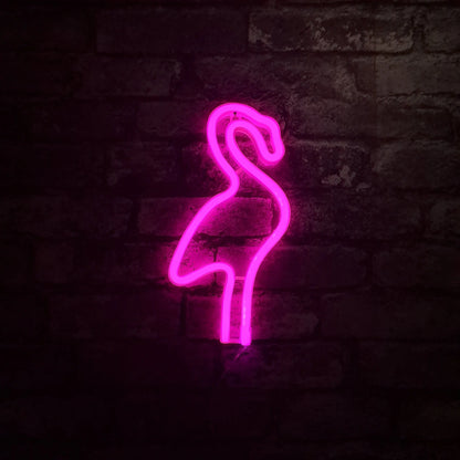 Flamingo LED NEON Wall Light - Wall Light - Stock Car & Banger Toy Tracks