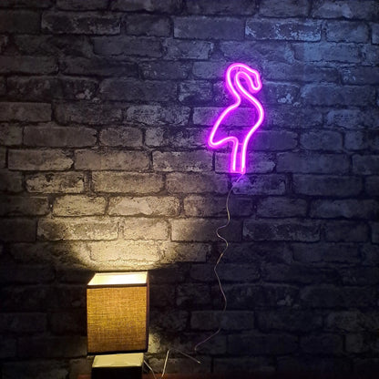 Flamingo LED NEON Wall Light - Wall Light - Stock Car & Banger Toy Tracks