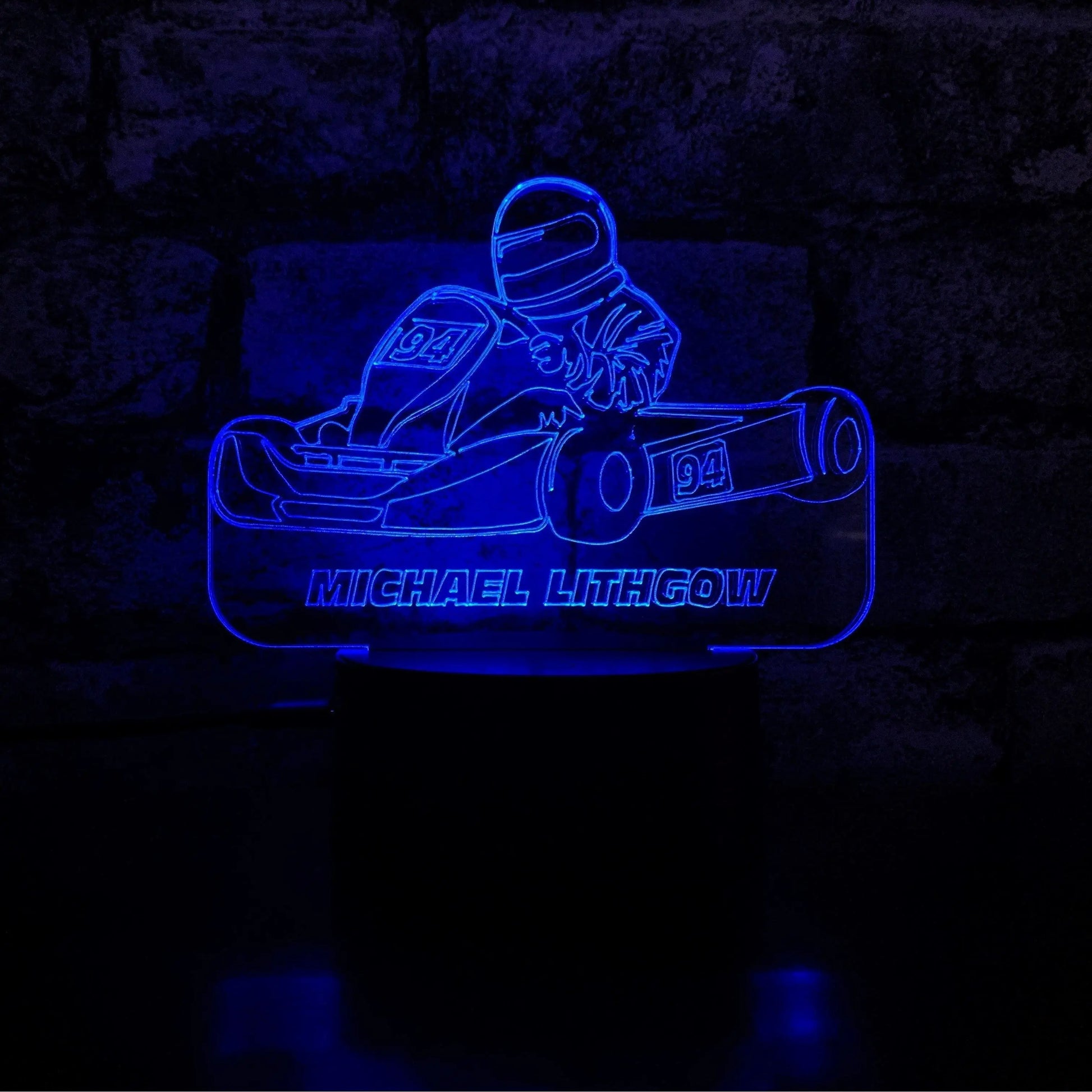 Go Kart LED Night Light  Night Light Stock Car & Banger Toy Tracks