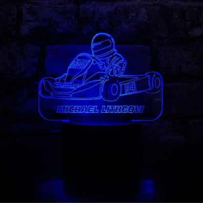 Go Kart LED Night Light  Night Light Stock Car & Banger Toy Tracks