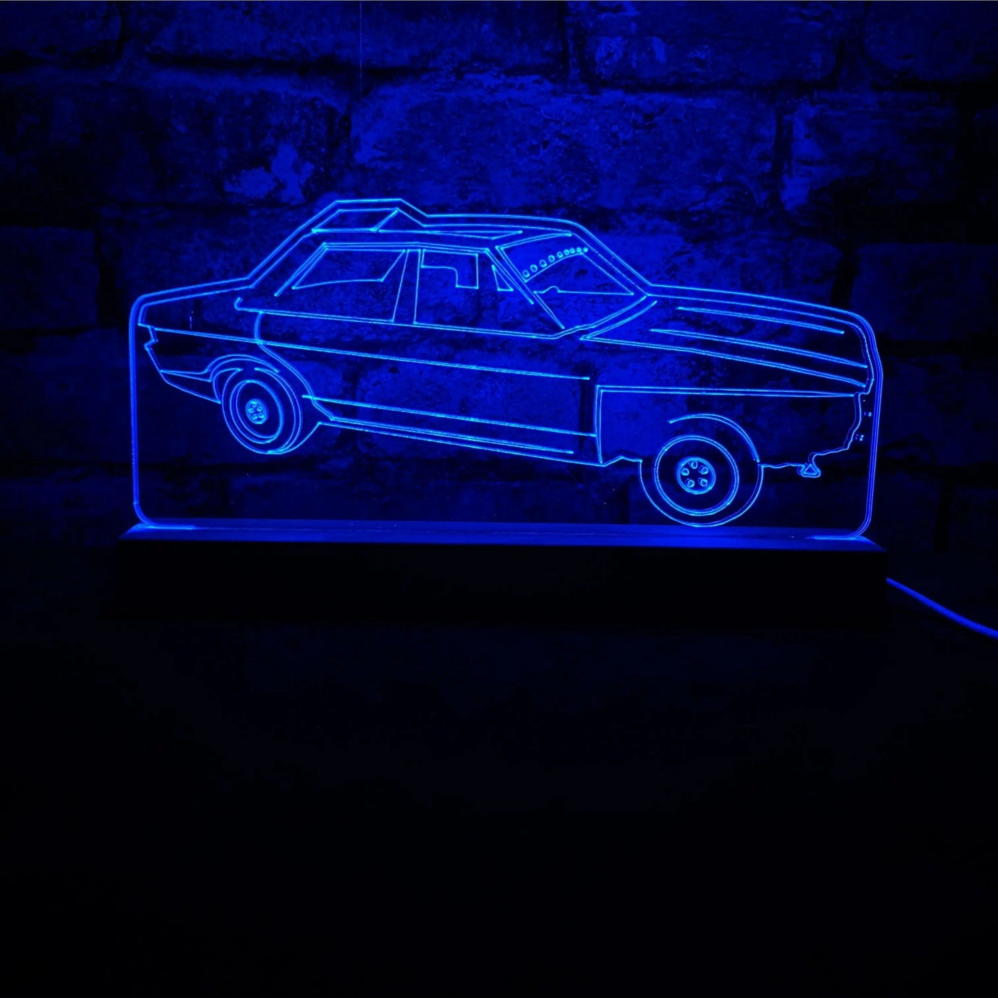 Granada - Banger Night Light - Large Wooden Base - Night Light - Stock Car & Banger Toy Tracks