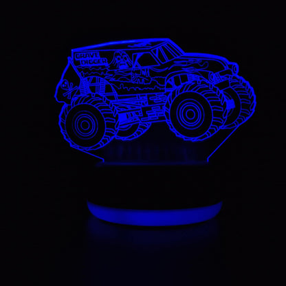Grave Digger Monster Jam Truck LED Lamp Night Light