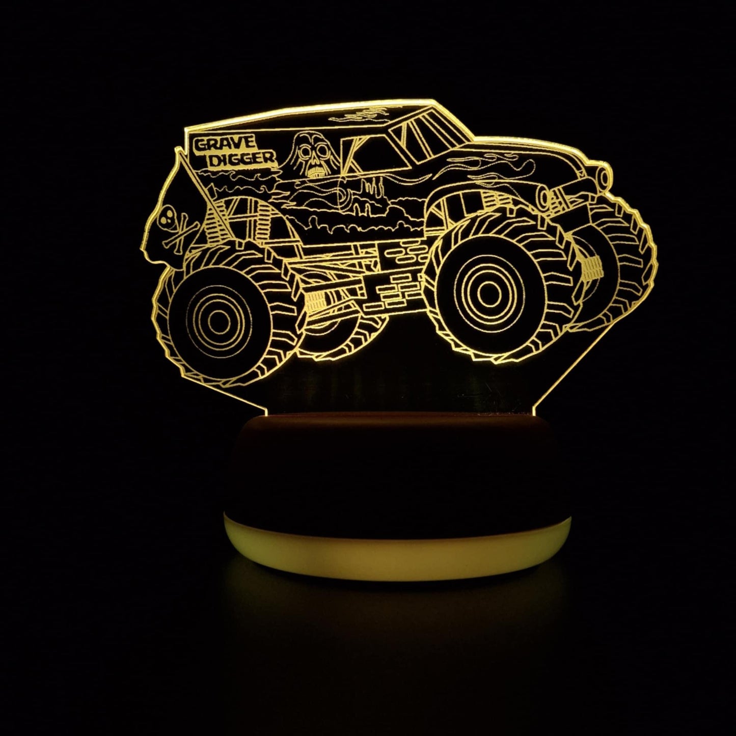 Grave Digger Monster Jam Truck LED Lamp Night Light