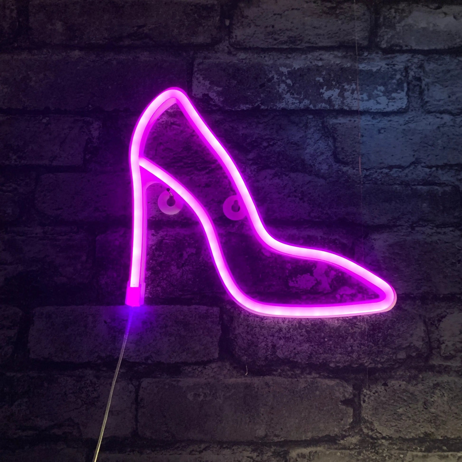 High Heel Shoe LED NEON Wall Light - Wall Light - Stock Car & Banger Toy Tracks