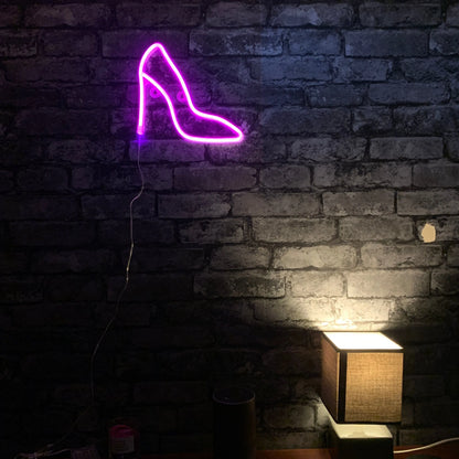 High Heel Shoe LED NEON Wall Light - Wall Light - Stock Car & Banger Toy Tracks