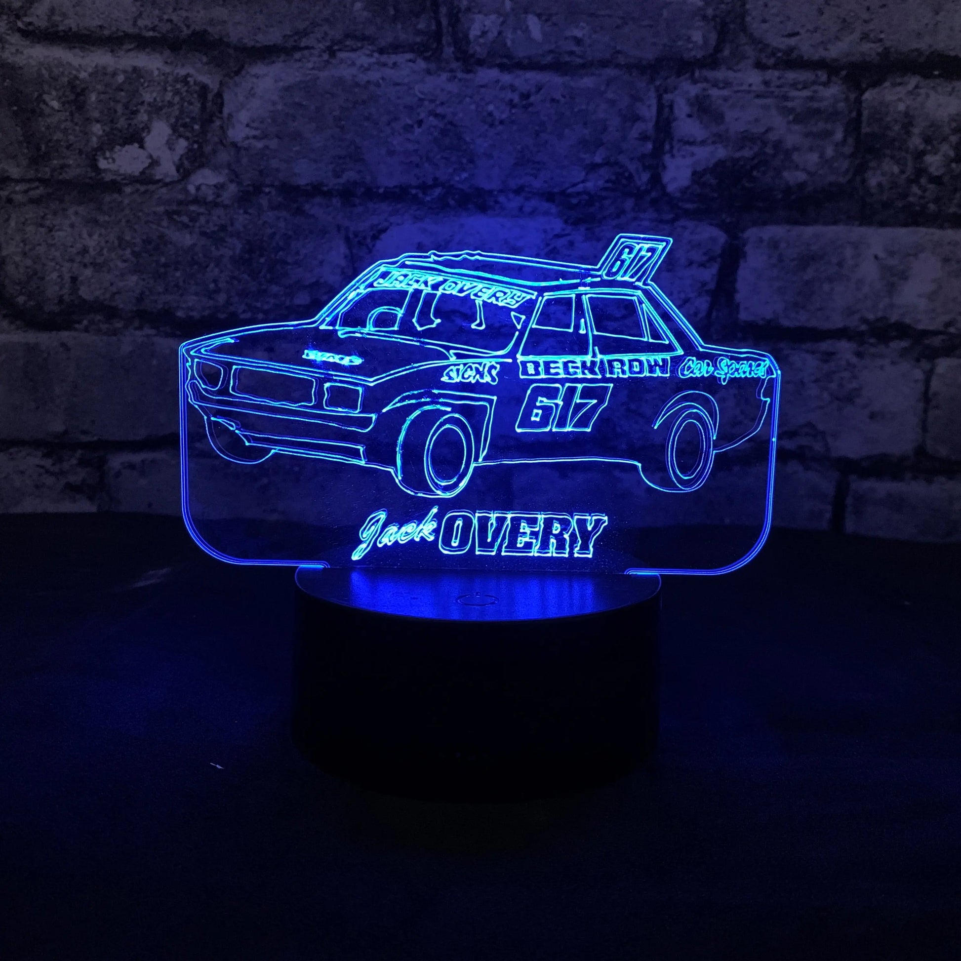 Jack Overy #617 Banger LED Night Light  Night Light Stock Car & Banger Toy Tracks