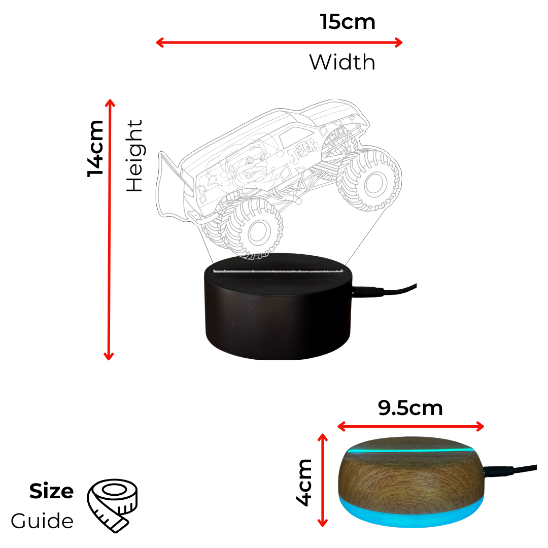 Jester Monster Truck LED Lamp Night Light