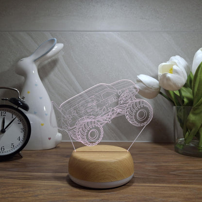 Jester Monster Truck LED Lamp Night Light
