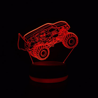 Jester Monster Truck LED Lamp Night Light