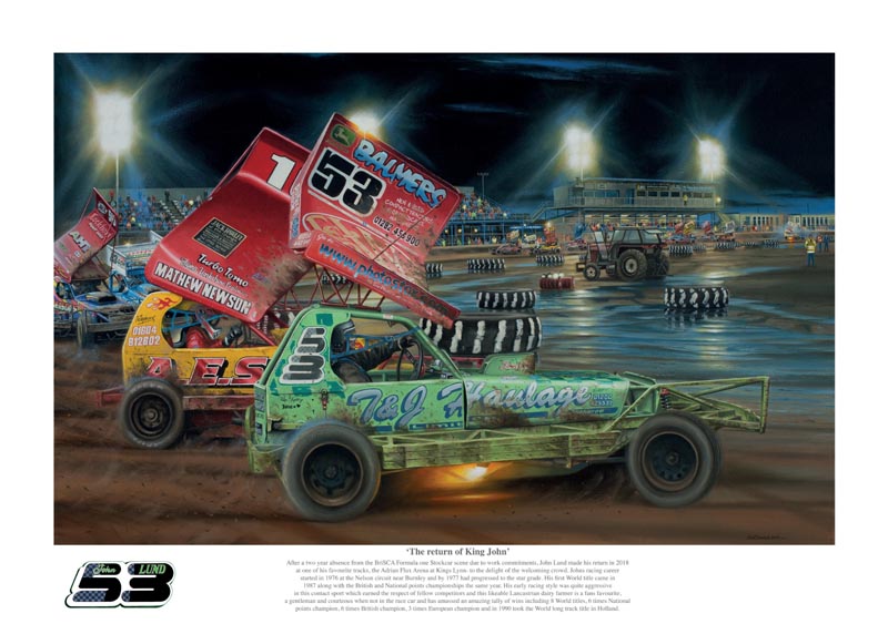 Brisca F1 #53 John Lund (Limited Edition Option) Print