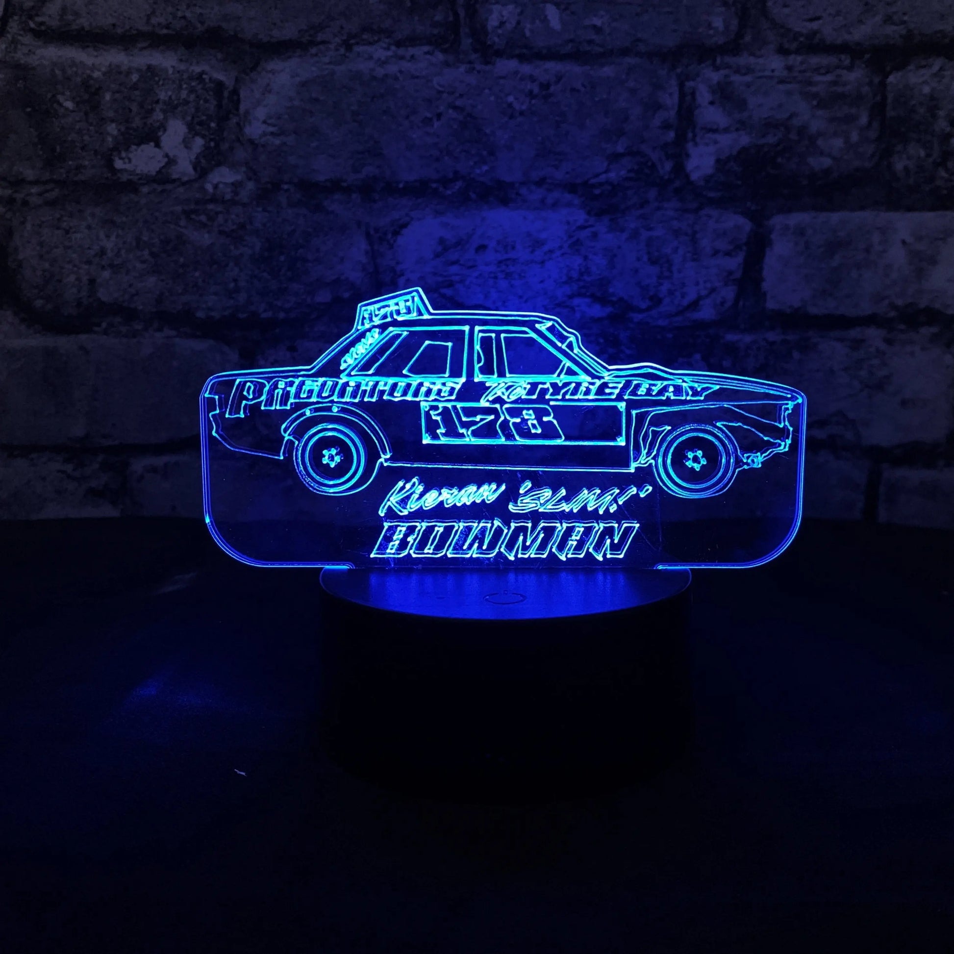 Kieran Bowman #178 Banger LED Night Light  Night Light Stock Car & Banger Toy Tracks