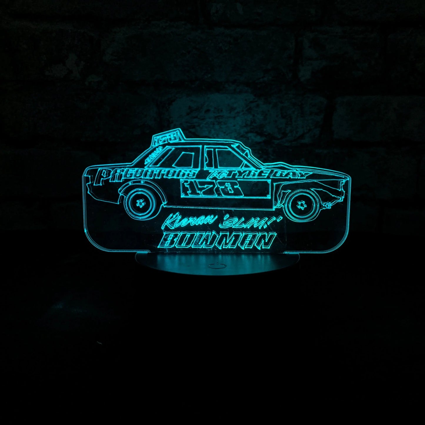 Kieran Bowman #178 Banger LED Night Light  Night Light Stock Car & Banger Toy Tracks