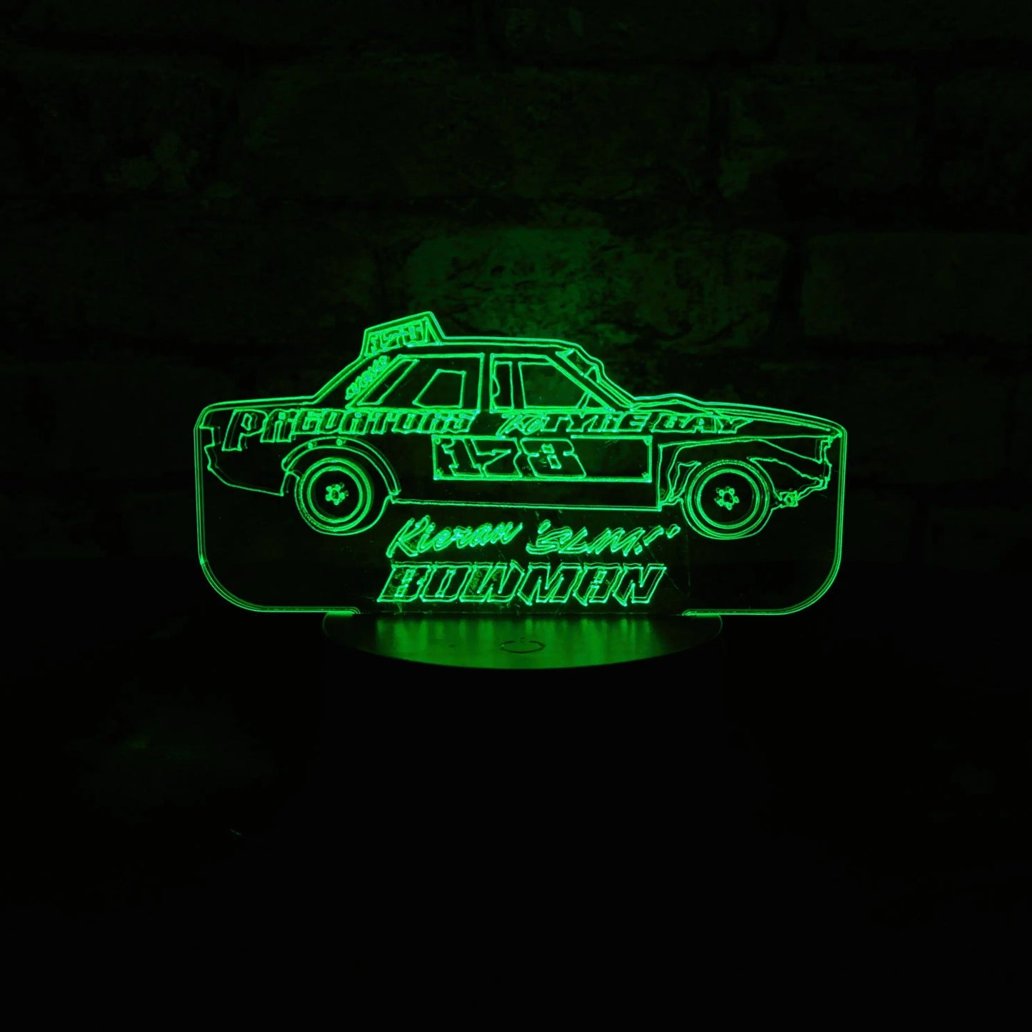 Kieran Bowman #178 Banger LED Night Light  Night Light Stock Car & Banger Toy Tracks