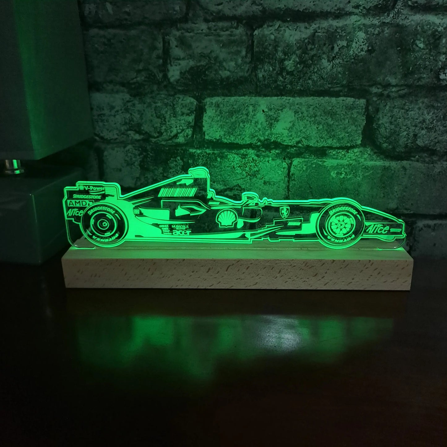 Kimi Raikkonen Formula 1 LED Light - Night Light - Stock Car & Banger Toy Tracks