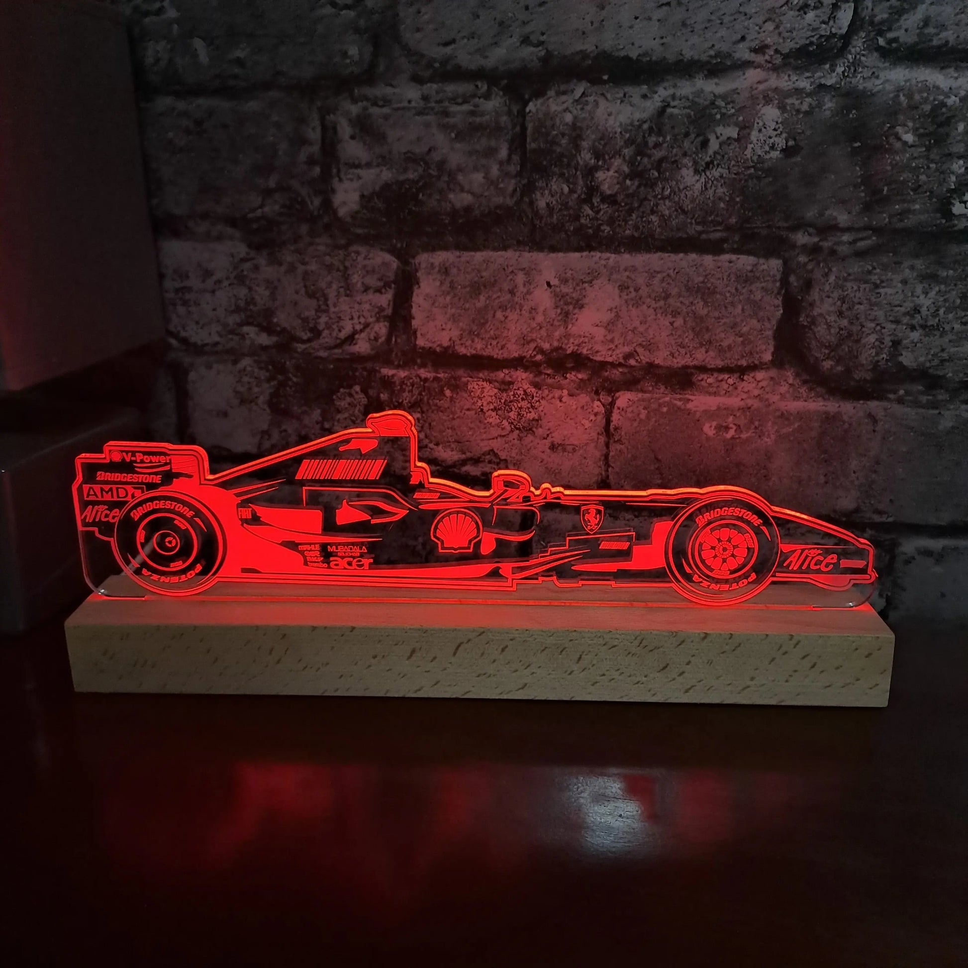 Kimi Raikkonen Formula 1 LED Light - Night Light - Stock Car & Banger Toy Tracks