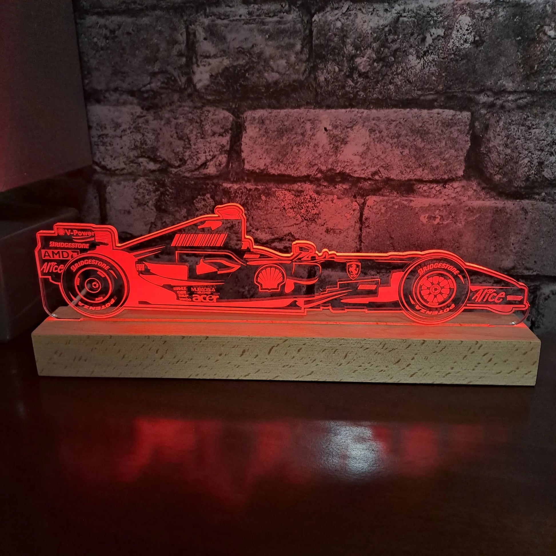 Kimi Raikkonen Formula 1 LED Light - Night Light - Stock Car & Banger Toy Tracks