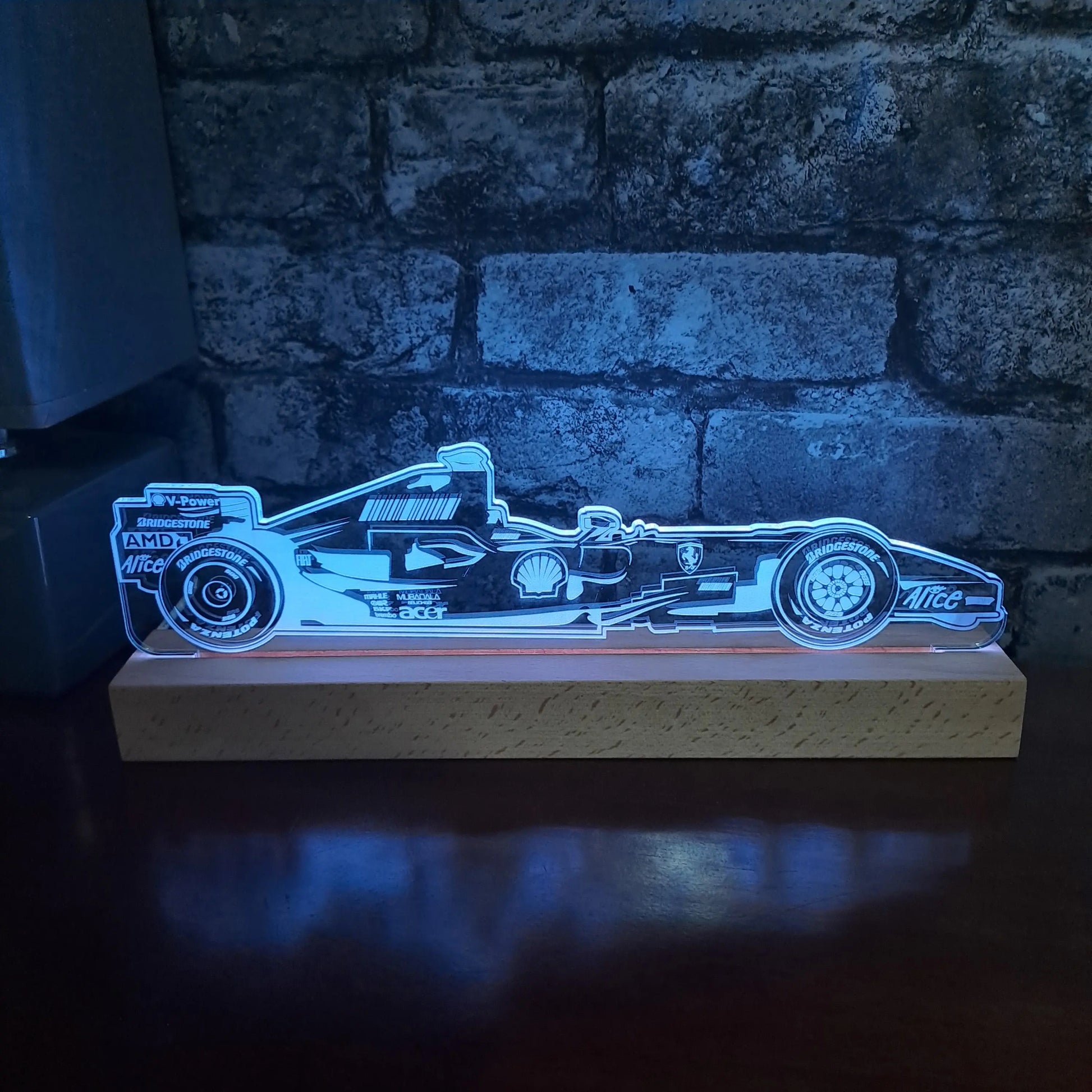 Kimi Raikkonen Formula 1 LED Light - Night Light - Stock Car & Banger Toy Tracks