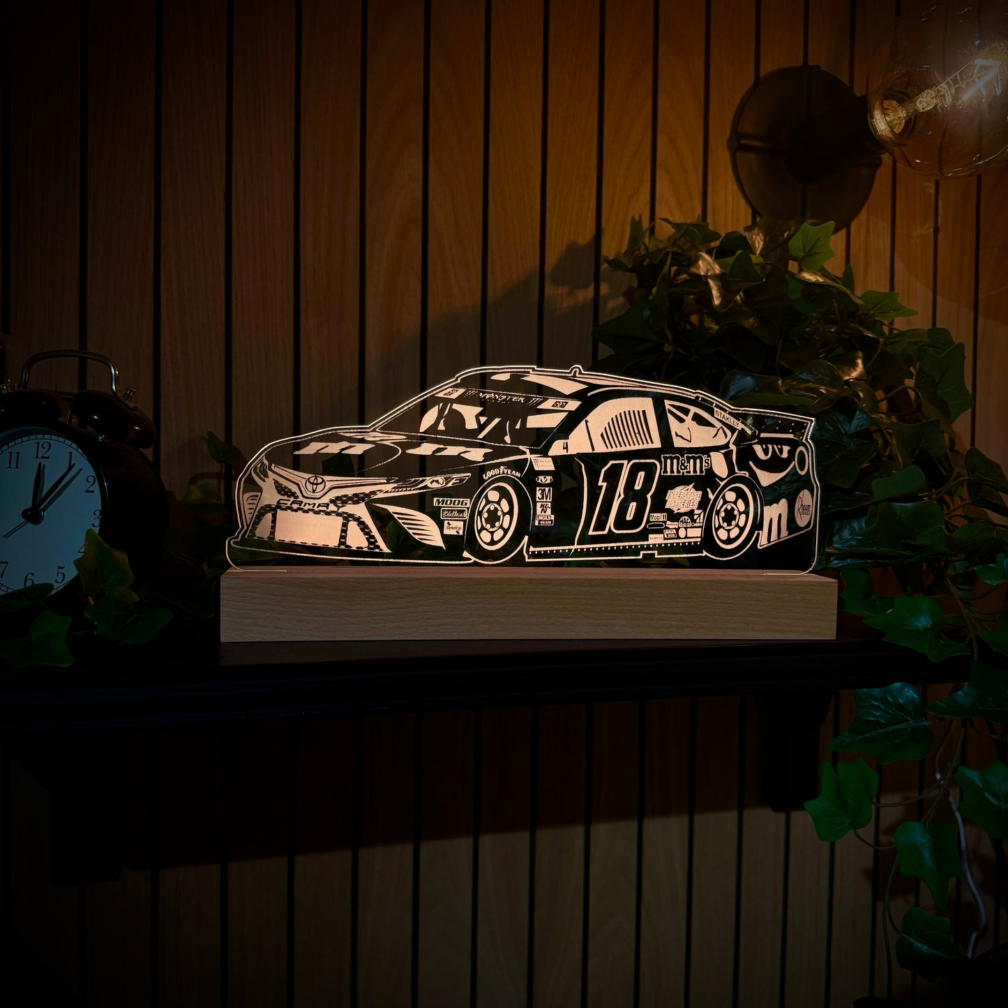 Kyle Busch #18 Toyota Camry LED-lamp Nachtlampje